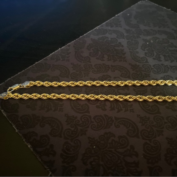 14k 22inch Rope chain
